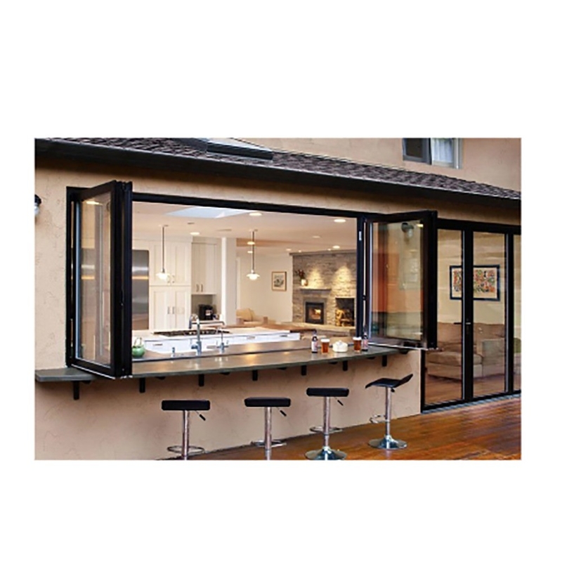 Thermal Break Aluminium Bi-Fold Windows met hoge sterkte warmte-isolatie strip voor woningen