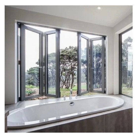 Thermal Break Aluminium Bi-Fold Windows met hoge sterkte warmte-isolatie strip voor woningen