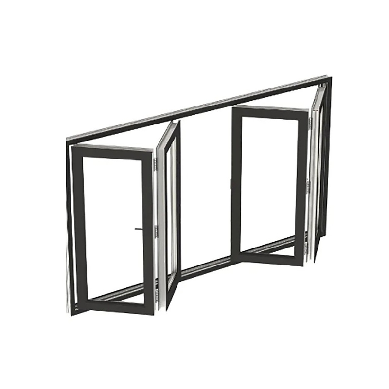 Aluminium legering Bi-vouw vensters geluidsdicht en winddrukbestendig voor distributeurs