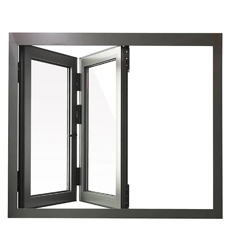 Aluminium legering Bi-vouw vensters geluidsdicht en winddrukbestendig voor distributeurs