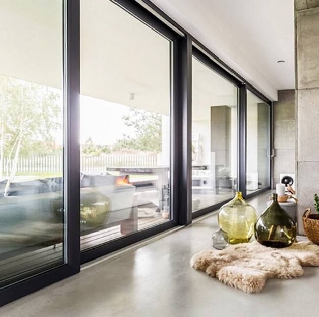Thermal Break Aluminium Lift Schuifdeuren met gehard glas voor buitenruimte