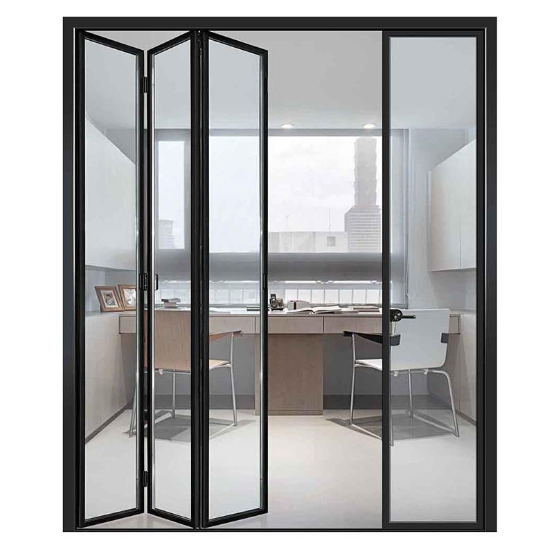 Villa waterdichte dubbelvoudige buitenste aluminium dubbelvoudige deuren met niveau 9 winddrukweerstand