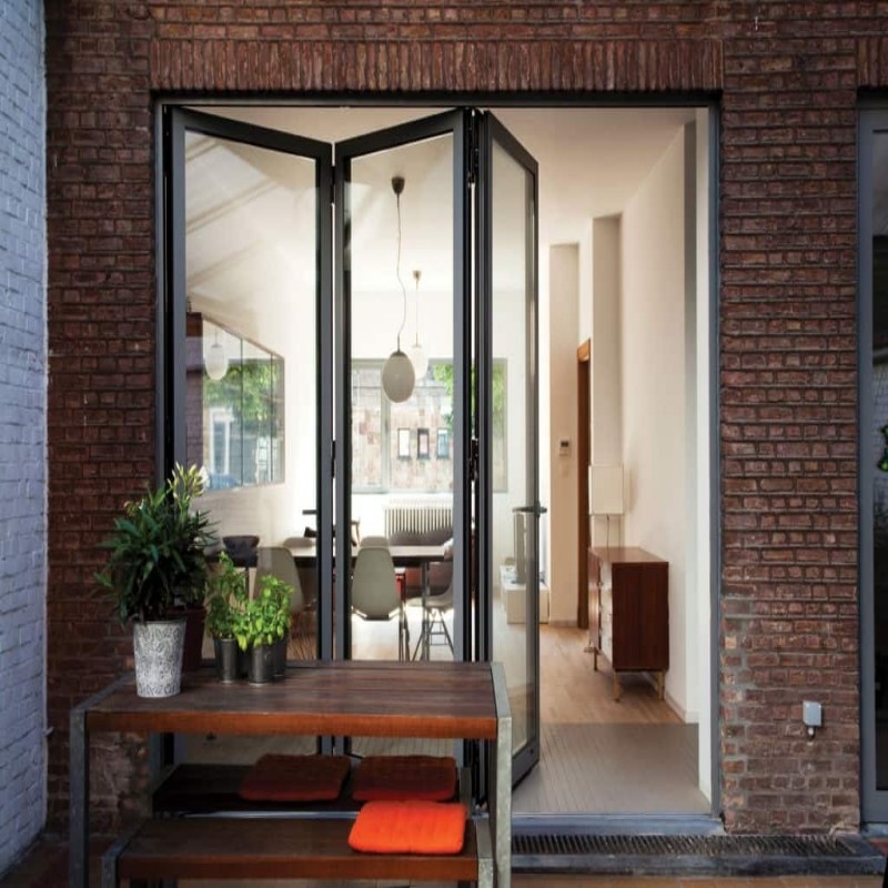 Hoogwaardige dubbele glazen aluminium waterdichte deuren voor modern huis