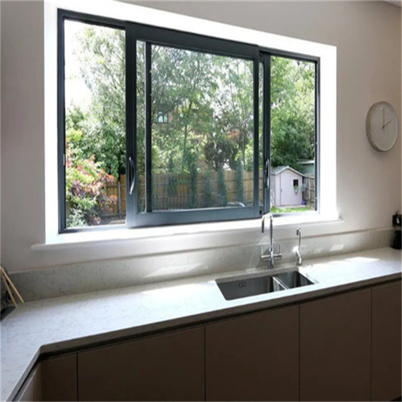 Mode Nieuw Ontwerp Aanpasbaar Aluminium Aluminium Schuifvensters Met 2,2 mm Wanddikte