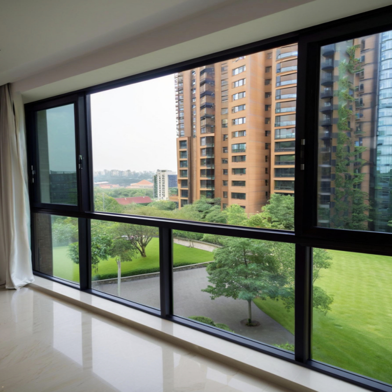 Mode Nieuw Design Aluminium Dubbelglazen Schuifvenster met Low-E Glas voor kleine ruimtes