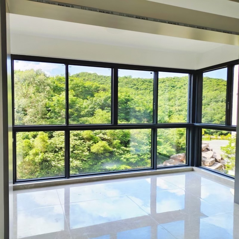 Mode Nieuw Design Aluminium Dubbelglazen Schuifvenster met Low-E Glas voor kleine ruimtes