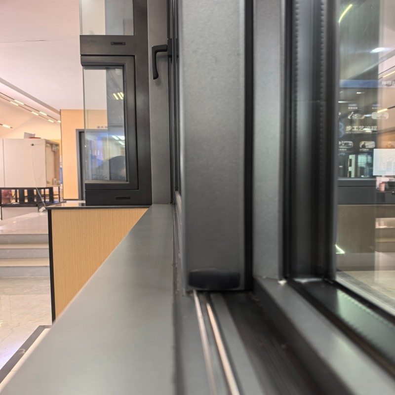 Mode Nieuw Ontwerp Aanpasbaar Aluminium Aluminium Schuifvensters Met 2,2 mm Wanddikte