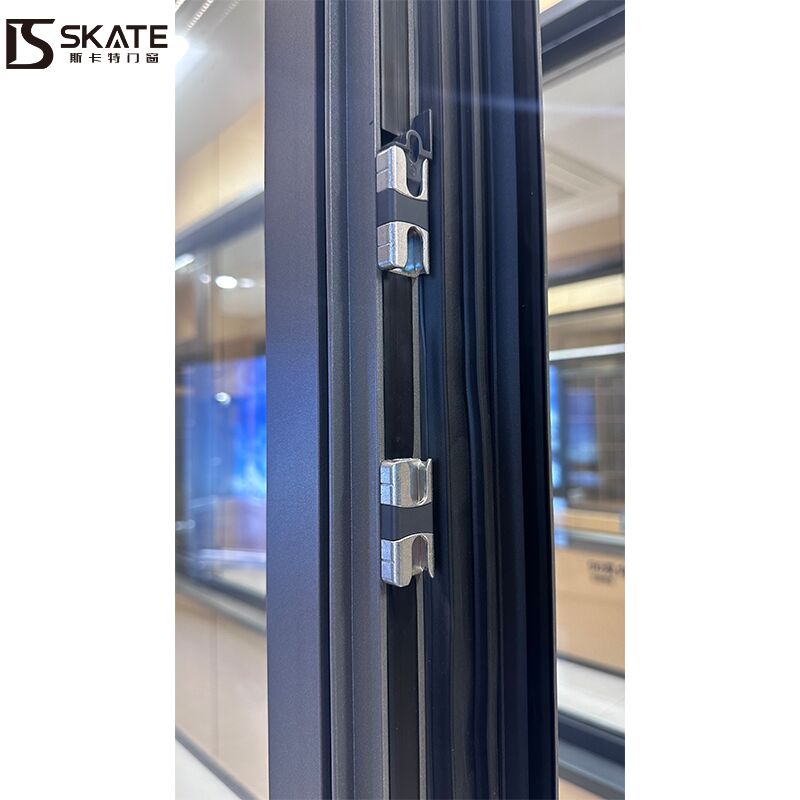 Moderne professionele ontwerp Aluminium glas geluidsdicht Casement Venster R-Shaped Anti-Collision Hoek voor slaapkamer Swing Open Style