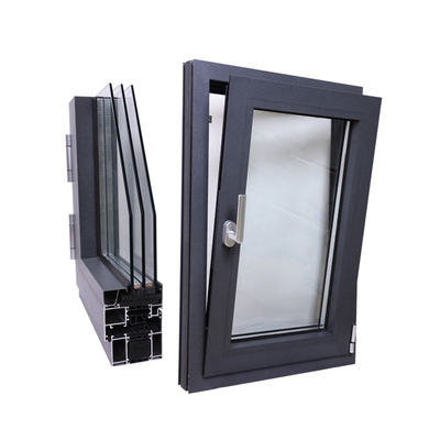 Niveau 6 Waterdichtheid Aanpassen Aluminium Casement Glas Vensters Energie-efficiëntie