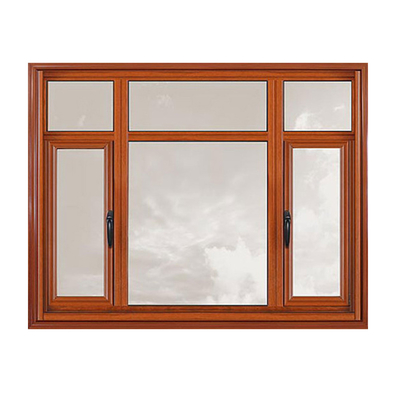 Horizontaal open hout graan aluminium behuizing ramen geluidsisolatie 35dB