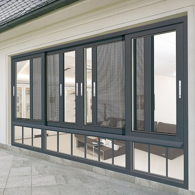 8-weg afdichting luchtdichtheid Niveau 8 Aluminium schuifvensters voor productontwikkeling