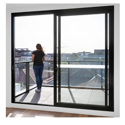 Breed raam dubbel geglazuurde schuifdeur en minimalistische ontwerpstijl met aluminiumlegering