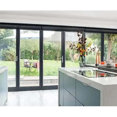Waterdicht ontwerp 16 mm waterdicht aluminium ultra-smal raam Dubbelglas glijdeuren