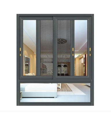Fabrieksdirecte verkoop Aluminium verticaal schuifvenster met 1,8 wanddikte