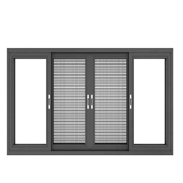 Thermal Break Aluminium Casement Vensterventilator voor woonprojecten