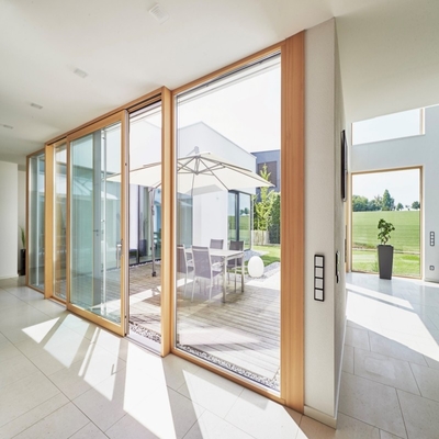 Thermal Break Aluminium Lift Schuifdeuren met gehard glas voor buitenruimte