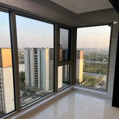 Modern Design Easy Cleaning Aluminum Casement Weatherproof Windows with Natural Light for Living Room
